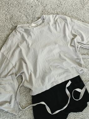 Lush Light Gray Crewneck Tee